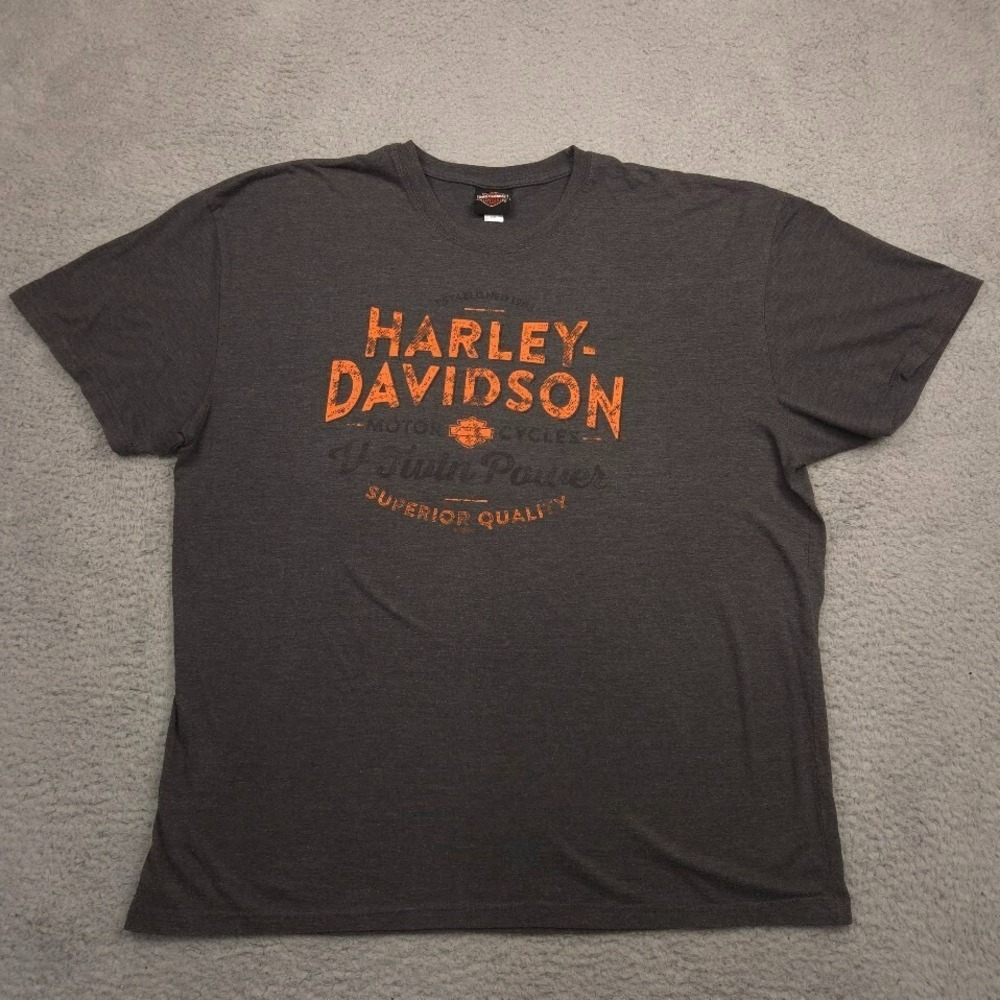 Harley-Davidson‎ Gator T-Shirt Mens XXL Gray Florida Graphic Tee